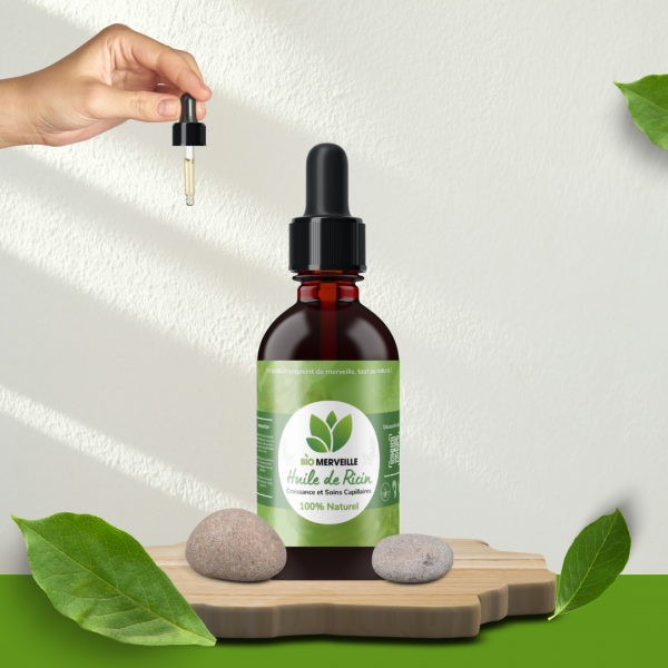 BioMerveille - Huile de Ricin - Produits Bio 100% Naturel - Végan