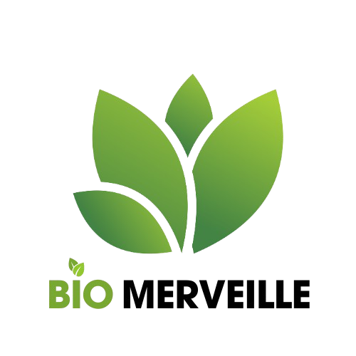 BioMerveille - Logo - Produits Bio 100% Naturel - Huile de Ricin - Boost Mémoire et Couvre-Barbe en Satin