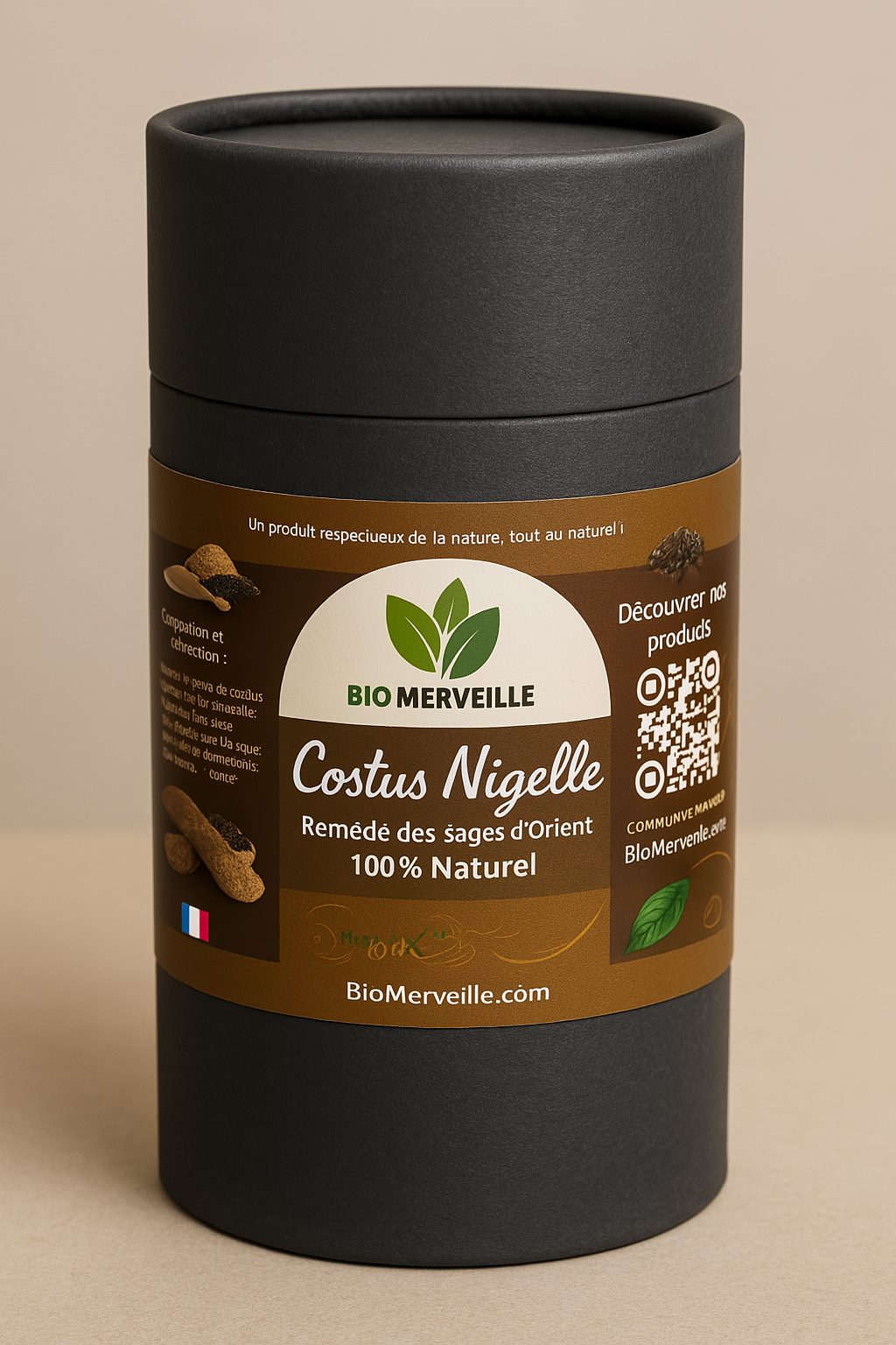 Costus Nigelle - Poudre de Costus Indien Qust al-Hindi et Poudre de Graine de NIgelle